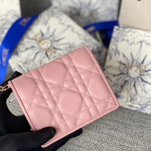 20230912_i1694505293_9843_4_jpg CD Caro 11cm Compact Wallet Pink Calfskin