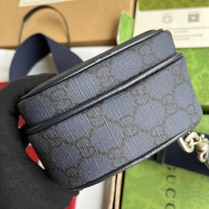 20230918_i1695026157_1427_5_jpg OPHIDIA MINI BAG 18 IN DARK BLUE MONOGRAM CANVAS AND BLACK LAMBSKIN TRIM