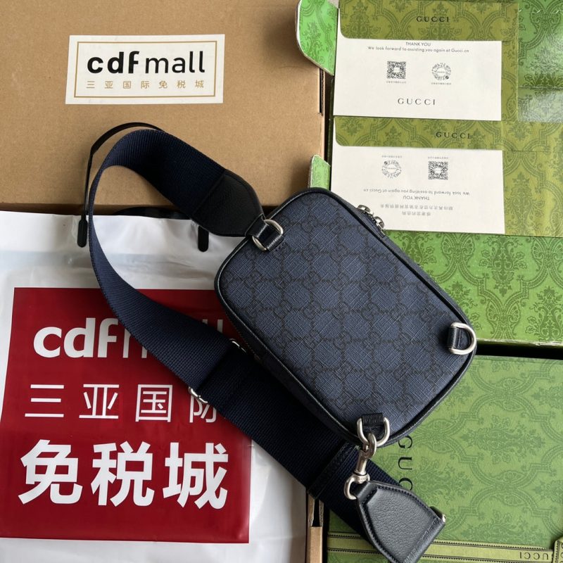 20230918_i1695026157_7574_1_jpg OPHIDIA MINI BAG 18 IN DARK BLUE MONOGRAM CANVAS AND BLACK LAMBSKIN TRIM