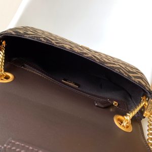 20231002_i1696226995_818_5_jpg_106df1e3-bfc1-430f-beee-267b006b0852 Fendi Baguette 24 Brown FF Jacquard Fabric Bag Ghw