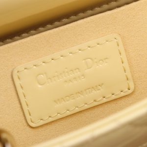 SMALL LADY D-JOY 22 YELLOW LAMBSKIN