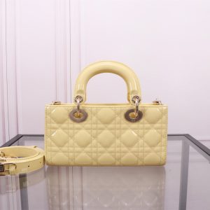 SMALL LADY D-JOY 22 YELLOW LAMBSKIN