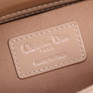 SMALL LADY D-JOY 22 BEIGE LAMBSKIN