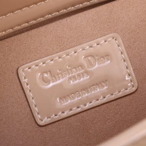 MEDIUM LADY D-JOY 26 BEIGE LAMBSKIN