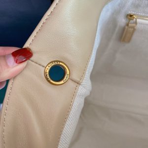 ICARE MAXI 58 SHOPPING BAG BEIGE QUILTED LAMBSKIN