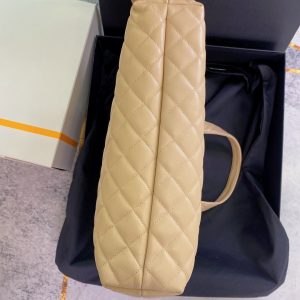 ICARE MAXI 58 SHOPPING BAG BEIGE QUILTED LAMBSKIN