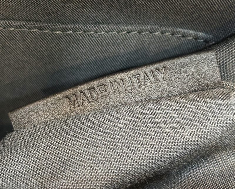 FendiI 27 BAG IN BROWN MIX BLACK JACQUARD FABRIC WITH CALFSKIN