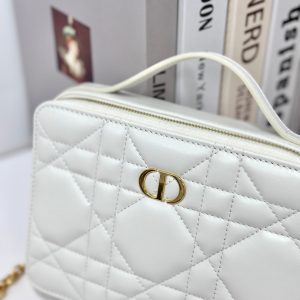 CARO BOX 19 IN WHITE CALFSKIN