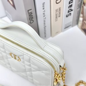 CARO BOX 19 IN WHITE CALFSKIN
