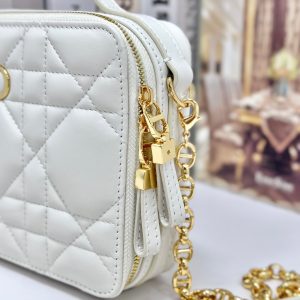 CARO BOX 19 IN WHITE CALFSKIN