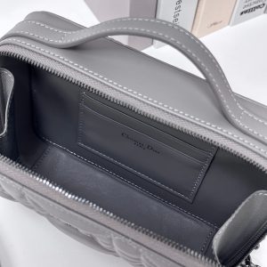 CARO BOX 19 IN GREY CALFSKIN