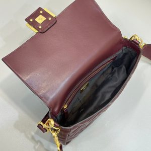 20231215_i1702634198_4761_8_jpg Baguette 27cm Burgundy Lambskin Gold Hardware