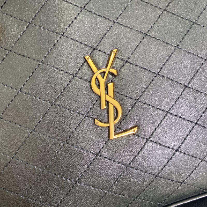 TRAVEL BAG 31 IN KHAKI GREEN LAMBSKIN GOLD HARDWARE