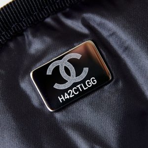 BACKPACK 22 IN BLACK FABRIC SILVER HARDWARE