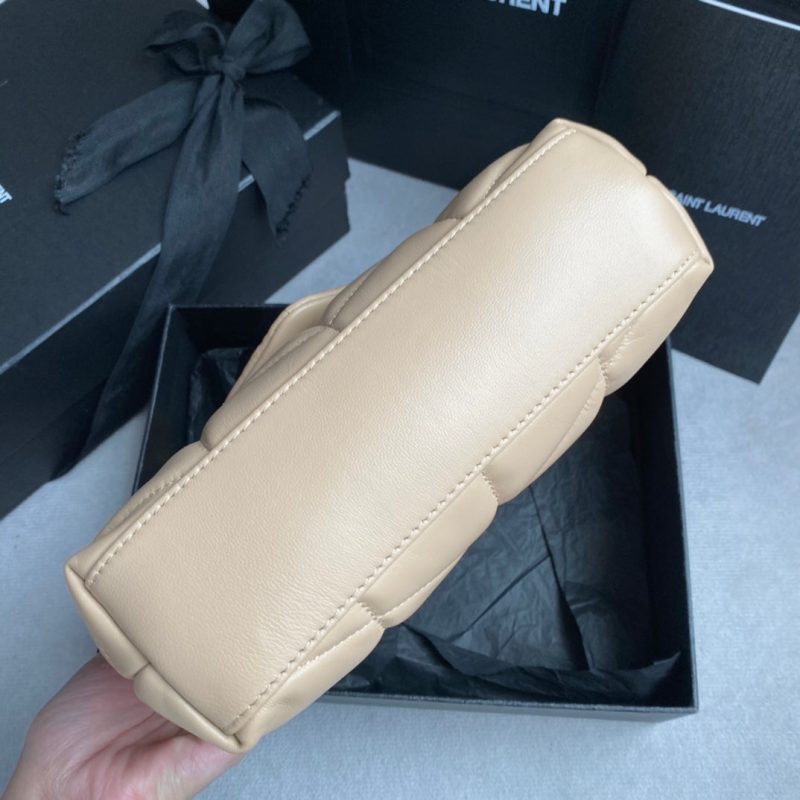 LOULOU MINI 23 CREAM QUILTED GOLD HARDWARE