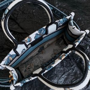 20240312_i1710238093_1452_6_jpg MINI BOOK TOTE 21 BUTTERFLY PATTERN BLUE CALFSKIN