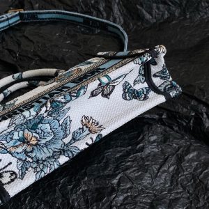 20240312_i1710238093_5282_3_jpg MINI BOOK TOTE 21 BUTTERFLY PATTERN BLUE CALFSKIN