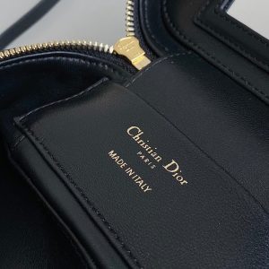 MINI CARO VANITY 16 BLACK TWEED AND LAMBSKIN