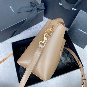 le 37 small 17cm dark beige shiny calfskin