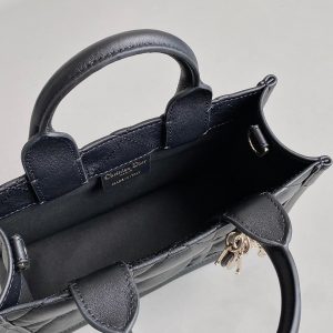 MINI BOOK TOTE 21 BLACK MACCROCANNAGE CALFSKIN