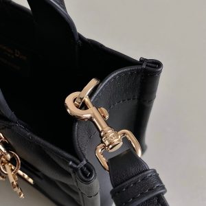 MINI BOOK TOTE 21 BLACK MACCROCANNAGE CALFSKIN