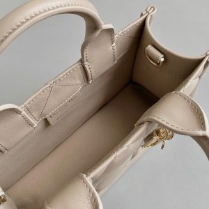 MINI BOOK TOTE 21 BEIGE CREAM MACCROCANNAGE CALFSKIN