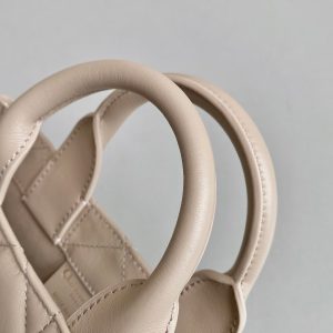 MINI BOOK TOTE 21 BEIGE CREAM MACCROCANNAGE CALFSKIN