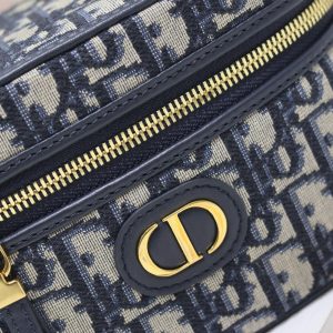 CARO 16 MINI VANITY CASE IN BLUE MONOGRAM OBLIQUE JACQUARD FABRIC