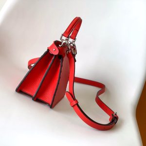 Peekaboo ISeeU Petite 20 Bag Red Leather Shw