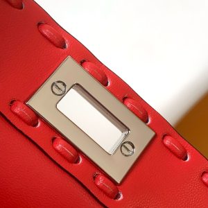 Peekaboo ISeeU Petite 20 Bag Red Leather Shw