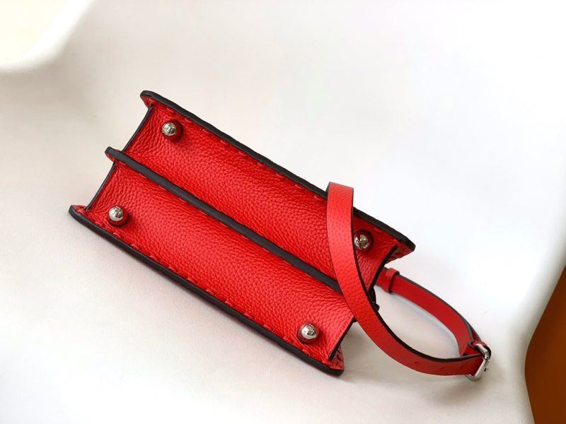 Peekaboo ISeeU Petite 20 Bag Red Leather Shw