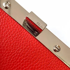 Peekaboo ISeeU Petite 20 Bag Red Leather Shw