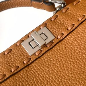 Peekaboo ISeeU Petite 20 Bag Tan Leather Shw