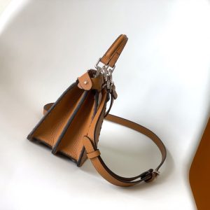 Peekaboo ISeeU Petite 20 Bag Tan Leather Shw