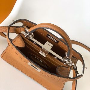 Peekaboo ISeeU Petite 20 Bag Tan Leather Shw