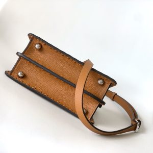 Peekaboo ISeeU Petite 20 Bag Tan Leather Shw