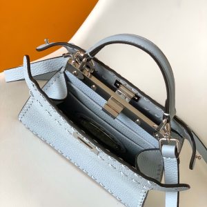 Peekaboo ISeeU Petite 20 Bag Baby Blue Leather Shw