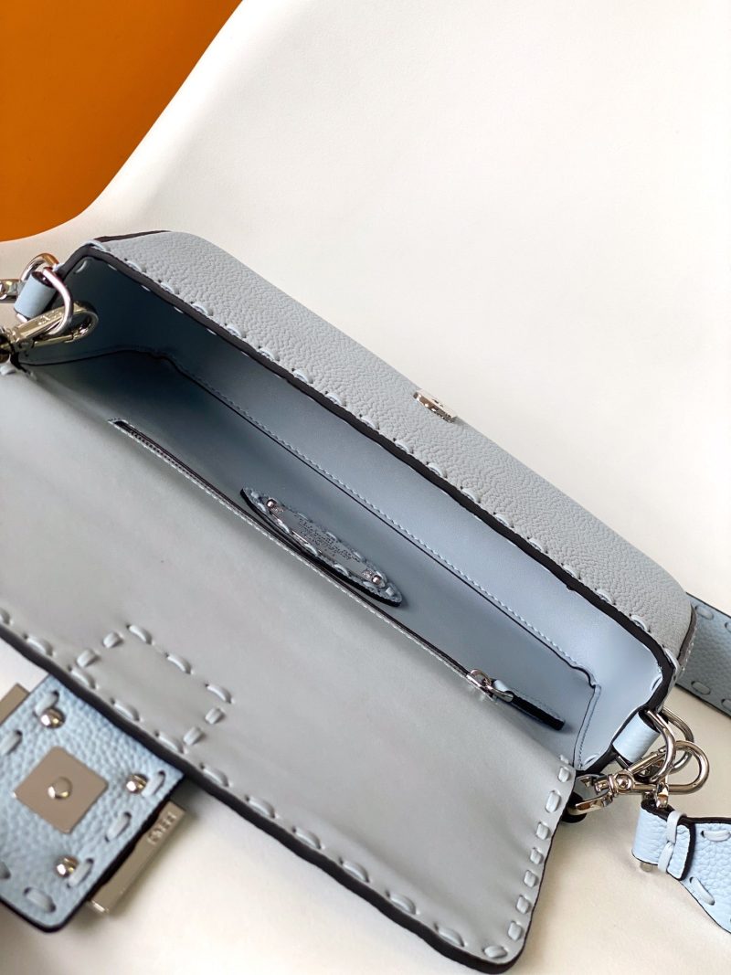 Fendi Baguette 27 Bag Baby Blue Calfskin Shw