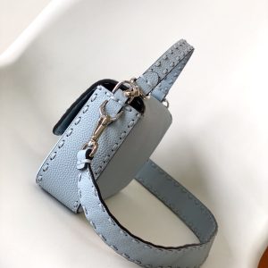 Fendi Baguette 27 Bag Baby Blue Calfskin Shw