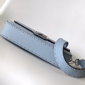 Fendi Baguette 27 Bag Baby Blue Calfskin Shw
