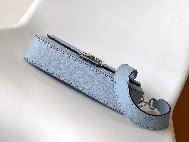Fendi Baguette 27 Bag Baby Blue Calfskin Shw