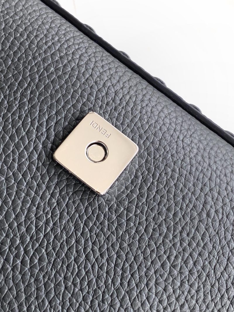 Fendi Baguette 27 Bag Black Calfskin Shw