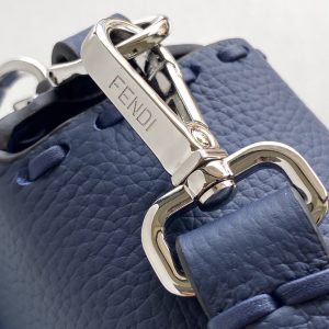 Fendi Baguette 27 Bag Dark Blue Calfskin Shw