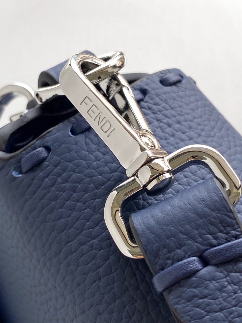 Fendi Baguette 27 Bag Dark Blue Calfskin Shw