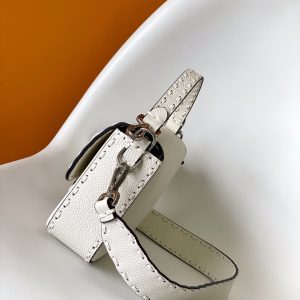 Fendi Baguette 27 Bag White Calfskin Shw