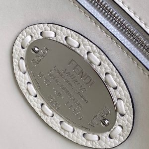 Fendi Baguette 27 Bag White Calfskin Shw