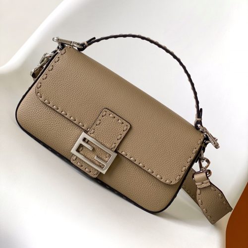 20240606_i1717654709_4219_0_jpg_eacdee87-a3e3-4576-8795-41dbe7121c24 Fendi Baguette 27 Bag Brown Calfskin Shw
