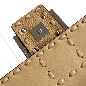 Fendi Baguette 27 Bag Light Brown Calfskin Shw