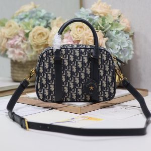 20240607_i1717745790_3051_0_jpg SMALL 25 D-VIBE BOWLING BAG IN BLUE MONOGRAM OBLIQUE JACQUARD