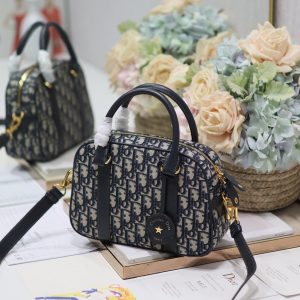 20240607_i1717745790_3548_1_jpg SMALL 25 D-VIBE BOWLING BAG IN BLUE MONOGRAM OBLIQUE JACQUARD